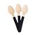 Colher de Madeira Preta 14cm - 10 unds - Imagem 1