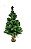 Árvore de Natal com base rústica 60cm - Imagem 1