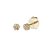 Brinco Mini Zircônia Dourado - Imagem 1