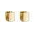 Argola Lisa Quadradinho Banho Ouro 18k - Imagem 1