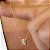Colar Escapulário Mini Corrente Elo Português - Banho 12 Camadas Ouro 18k - Sagrado Coração de Jesus com Nossa Senhora do Carmo - Imagem 3