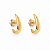 Brinco Ear Hook Banho Ouro 18k - Imagem 1