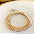 Pulseira/Colar Corda de Violão Banho Ouro 18k - Imagem 1