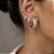 Argola Cravejada 14 - Banho Ouro 18k - Imagem 4