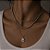 Colar Cristal Grey - Banho 12 Camadas Ouro 18k - Imagem 4