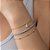 Pulseira Mini Esfera Texturizada - Banho 12 Camadas Ouro 18k - Imagem 2