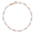 Pulseira Cristal Leitoso - Banho 12 Camadas Ouro 18k - Imagem 1