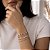 Pulseira Cristal Leitoso - Banho 12 Camadas Ouro 18k - Imagem 2