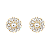 Brinco Zircônia e Pérola Joiê - Banho 12 Camadas Ouro 18k - Imagem 1