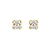 Brinco Ponto de Luz Zircônia Quadrado - Banho 12 Camadas Ouro 18k - Imagem 1