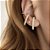 Brinco Ear Hook Cravejado - Banho 12 Camadas Ouro 18k - Imagem 2