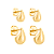 Brinco Gota Manu - Banho 12 Camadas Ouro 18k - Tamanhos vendidos separadamente - Imagem 1