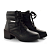 Bota Coturno Berteli Pink Cats Infantil Tratorado Preto - Imagem 2