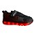 Tênis De Led Minipé Menino Fechamento Preto/Vermelho MP2304 - Imagem 2