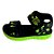 Sandália Infantil Masculina c/ Luzes de Led Dino Preto Limão - Imagem 3