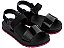 Papete Infantil Menina Moderninha Zaxy Way Preta Glitter - Imagem 1