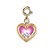Pingente Infantil Menina Charm Coração Dourado com Brilhantes Charm It - Imagem 2