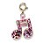 Pingente Infantil Menina Charm Nota Musical Dourado com Glitter - Imagem 1