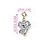 Pingente Infantil Menina Charm Coala Dourado com Glitter Charm It - Imagem 4
