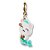 Pingente Infantil Menina Charm Gata Sereia Dourado Charm It - Imagem 2