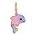 Pingente Infantil Menina Charm Golfinho Dourado com Glitter Charm It - Imagem 5