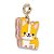 Pingente Infantil Menina Charm Cão Corgi Dourado Charm It - Imagem 2