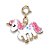 Pingente Infantil Menina Charm Unicórnio Dourado com Glitter Preço Charm It - Imagem 1