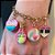 Pingente Infantil Menina Charm Raquete de Tênis Dourado Charm It - Imagem 3
