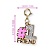 Pingente Infantil Menina Charm Amiga #1 Dourado Charm It - Imagem 2