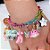 Pulseira Infantil Menina Elo Arco Íris  Argola Charm It - Imagem 2
