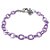 Pulseira Infantil Menina de Corrente Violeta Charm It - Imagem 1