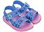 Sandália Infantil Papete Disney Diversão Stitch Rosa e Azul Grendene Kids - Imagem 1