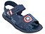 Sandália Papete Infantil Menino Marvel Web Capitão América Grendene Kids Azul - Imagem 3