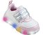 Tênis de Led Infantil Liz Luz Tira Comfy Branco e Rosa Pampili - Imagem 1