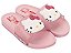 Chinelo Slide Infantil Hello Kitty Grendene Kids Rosa Glitter - Imagem 1