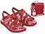 Sandália Infantil Menina Hello Kitty Sweet Bag Vermelho ou Rosa - Imagem 1