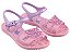 Sandália Rasteira Menina Infantil Barbie Bella Grendene Kids Rosa Lilás ou Preto Vidro - Imagem 1