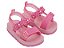 Sandália Infantil Bebê Bloom Zaxynina Menina com Flores e Glitter Rosa - Imagem 1