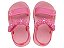 Sandália Infantil Bebê Bloom Zaxynina Menina com Flores e Glitter Rosa - Imagem 2