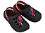 Babuche Infantil Homem Aranha Marvel Kicks Grendene Kids Preto ou Azul - Imagem 1