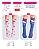 Meia Maluca 3/4 Infantil 3D Algodão Hello Kitty Cia da Meia Rosa Ou Azul - Imagem 4