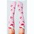 Meia Maluca 3/4 Infantil 3D Algodão Hello Kitty Cia da Meia Rosa Ou Azul - Imagem 3