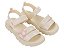 Sandália Infantil Menina Cosmic Zaxy Rosa Preto e Off White - Imagem 7
