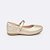 Sapatilha Infantil Pampili Bailarina Tira com Velcro Dourado Preto ou Branco - Imagem 3