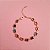 PULSEIRA COLORIDA QUADRADA FOLHEADA A OURO 18K - Imagem 1