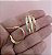 BRINCO ARGOLA 3 CORES 3 FIOS FOLHEADA A OURO 18K - Imagem 2