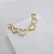 Brinco Ear Cuff 3 Corações folheado a ouro 18k - Imagem 1
