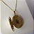 Colar com relicário oval folheado a ouro 18k - Imagem 2