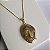 Colar com relicário oval folheado a ouro 18k - Imagem 1