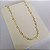 Colar longo  elos de corações 70cm folheado a ouro 18k - Imagem 1